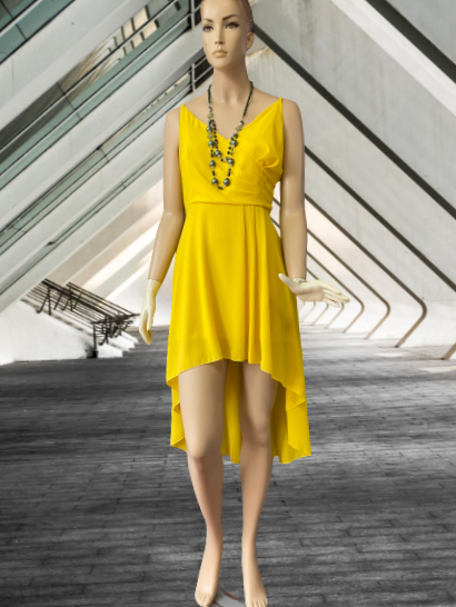 šaty spoločenské žlté Rinascimento