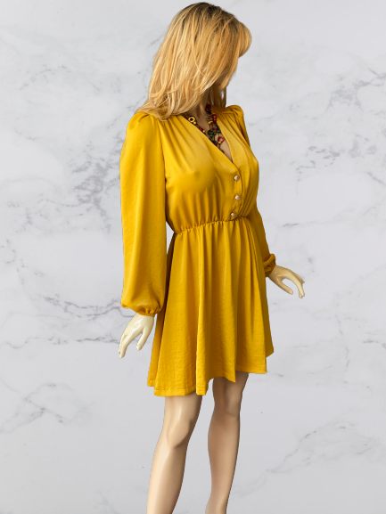 šaty elegantné žlté Rinascimento