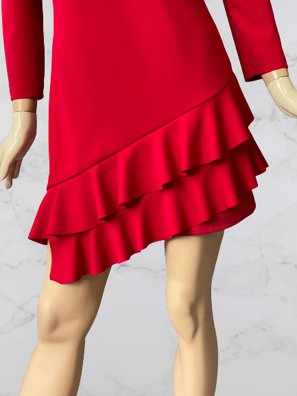 šaty elegantné červené Rinascimento