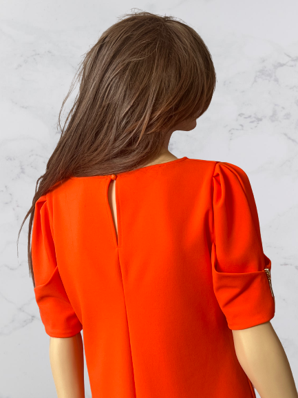 šaty voľné oranžové Rinascimento