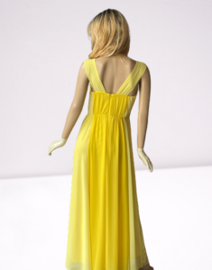 šaty žlté dlhé Rinascimento