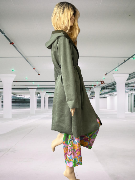 kabát prechodný zelený Rinascimento