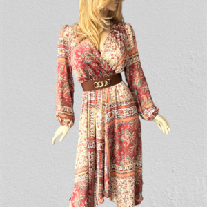 šaty s opaskom asymetrické Rinascimento - Kitana