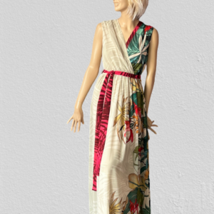 šaty s kvetmi dlhé Rinascimento