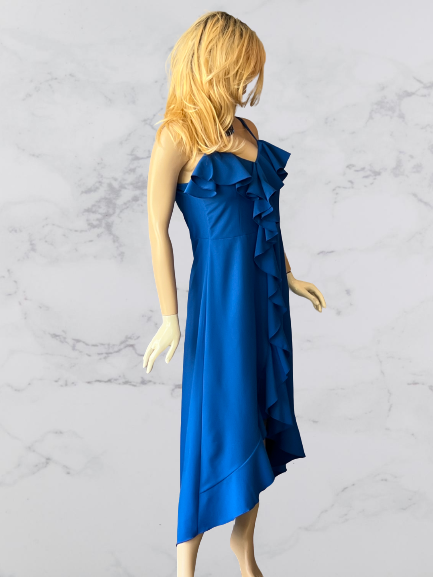 šaty spoločenské modré Rinascimento