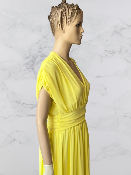 šaty dlhé žlté Rinascimento