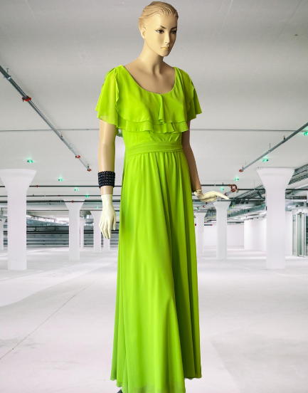 šaty dlhé zelené Rinascimento