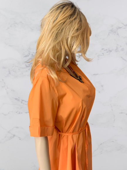 košeľa maxi oranžová Rinascimento - Kitana