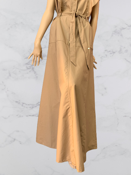 šaty dlhé hnedé Rinascimento