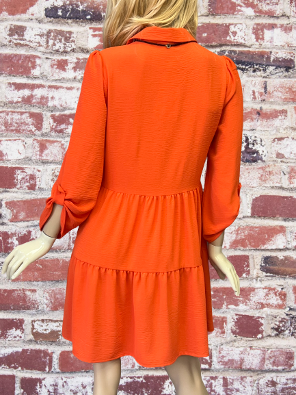 šaty košeľové oranžové Rinascimento