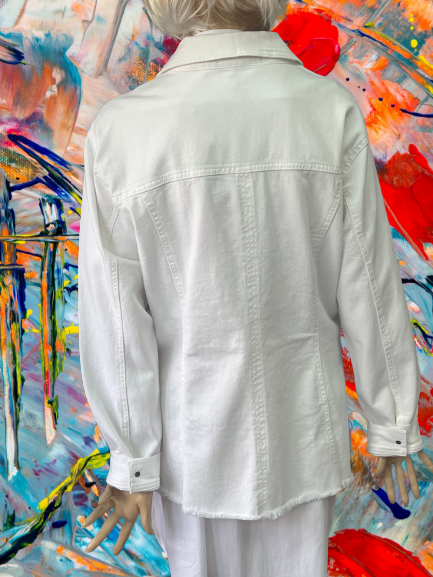 kabát bavlnený biely Rinascimento
