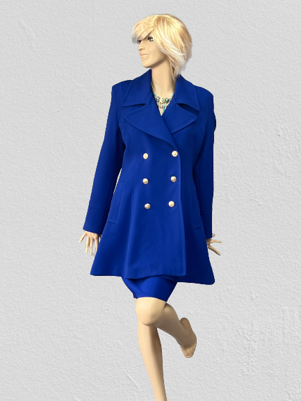 kabát prechodný modrý Rinascimento