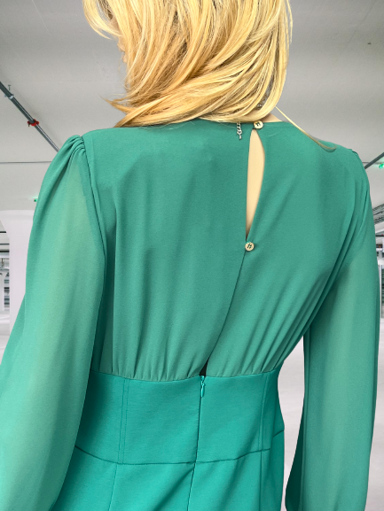 šaty luxusné zelené Rinascimento