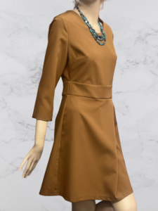 šaty na denné nosenie hnedé Rinascimento