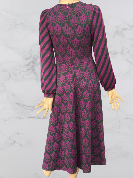 šaty na denné nosenie fialové Rinascimento