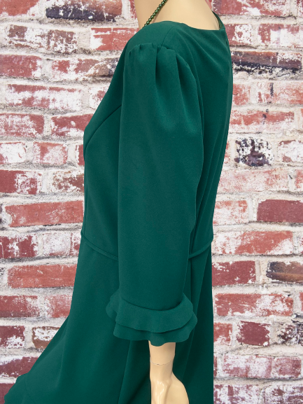 šaty na denné nosenie zelené Rinascimento - detail