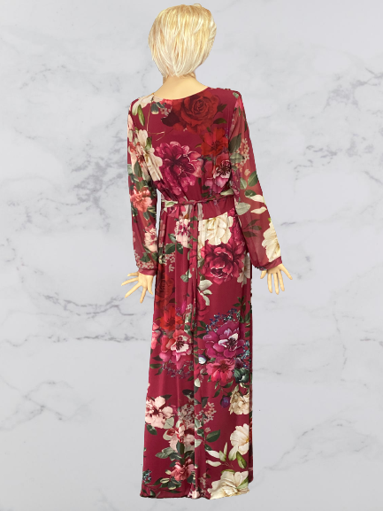 šaty s kvetmi dlhé Rinascimento - Kitana