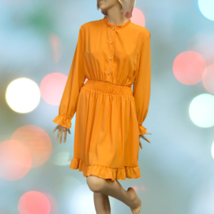 šaty krátke oranžové Rinascimento