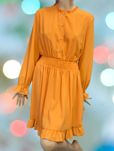 šaty krátke oranžové Rinascimento