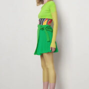 sukňa plisovaná zelená Rinascimento