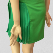 sukňa plisovaná zelená Rinascimento