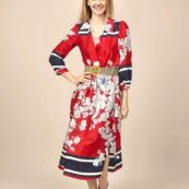 šaty elegantné so vzorom Rinascimento