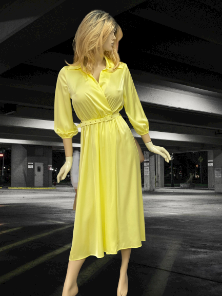 šaty na denné nosenie žlto - zlaté Rinascimento