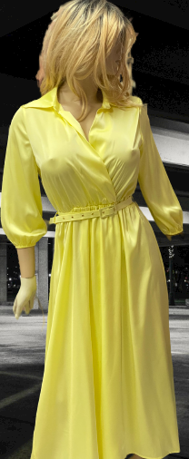 šaty na denné nosenie žlto - zlaté Rinascimento