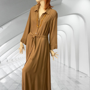 šaty košeľové hnedé Rinascimento