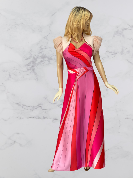šaty luxusné ružové Rinascimento