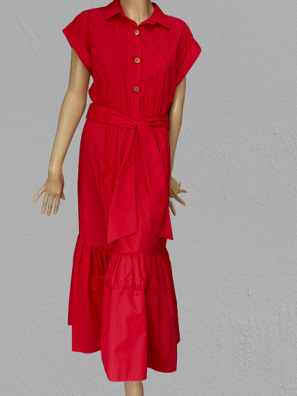 šaty letné červené Rinascimento