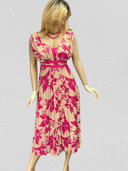 šaty plisované ružové Rinascimento