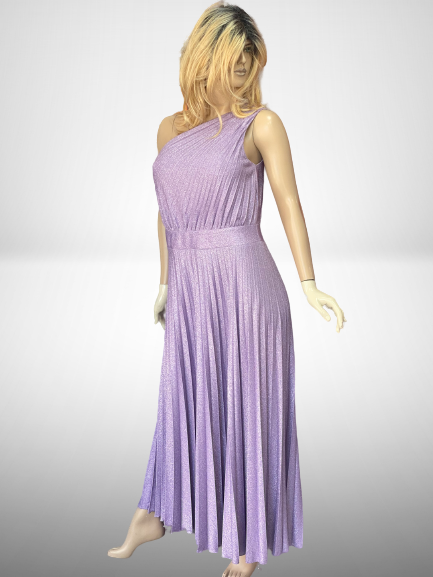 šaty plisované fialkové Rinascimento