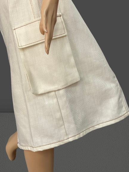 sukňa s vreckami svetlá Rinascimento