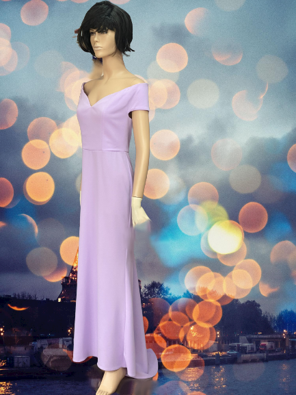šaty s vlečkou fialkové Rinascimento