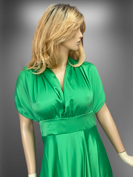 šaty spoločenské zelené Rinascimento -detail