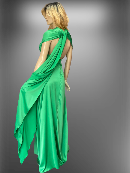 šaty spoločenské zelené Rinasccimento