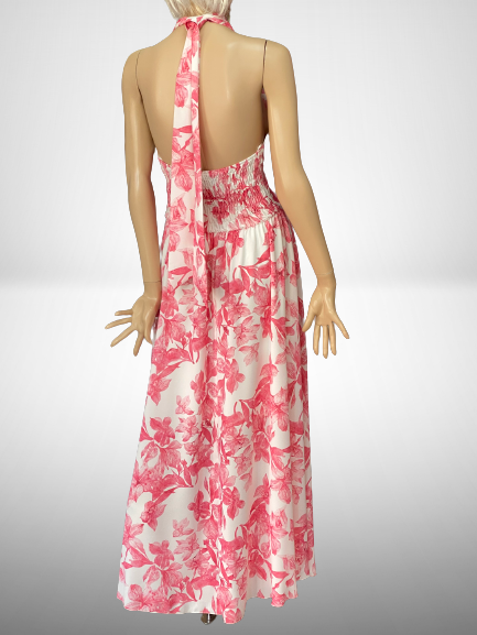 šaty s kvetmi dlhé Rinascimento