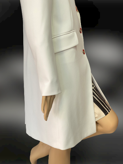 kabát biely prechodný Rinascimento