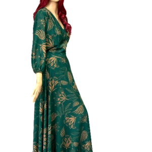 šaty elegantné zelené Rinascimento