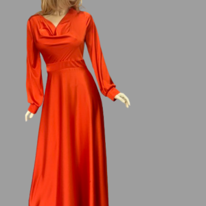 šaty elegantné oranžové Rinascimento