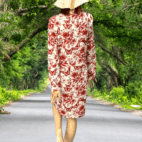 šaty s motýľmi letné Rinascimento