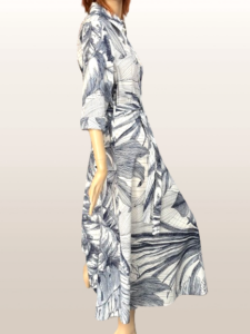 šaty letné modro - biele Rinascimento