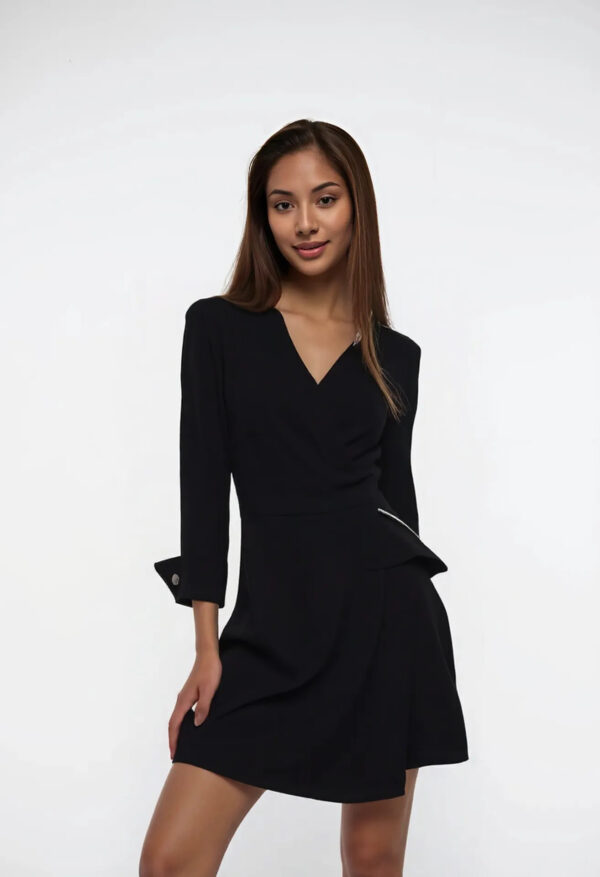 šaty s retiazkou čierne Rinascimento