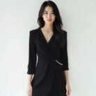 šaty s retiazkou čierne Rinascimento