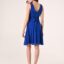 šaty koktailové krátke modré Rinascimento