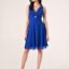 šaty koktailové krátke modré Rinascimento