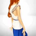 tričko s folklórnym motívom biele Rinascimento