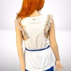 tričko s folklórnym motívom biele Rinascimento