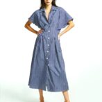 šaty košeľové pruhované Rinascimento